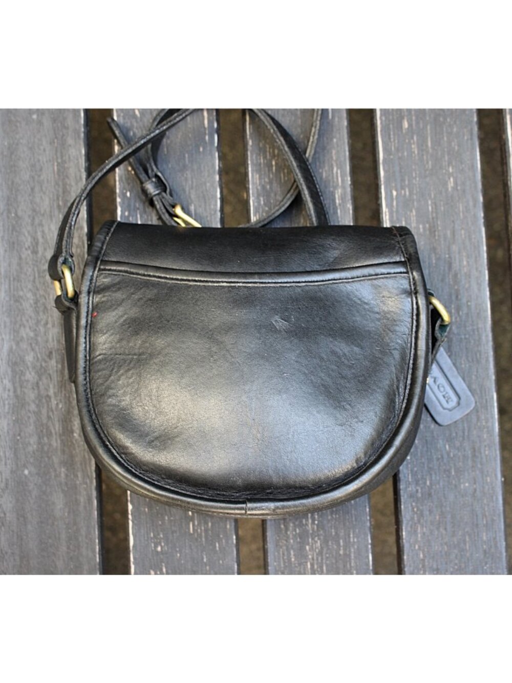 Coach Vintage - Watson Crossbody Bag 9981 in Black, USA 1995 + Hangtag - Picture 14 of 16
